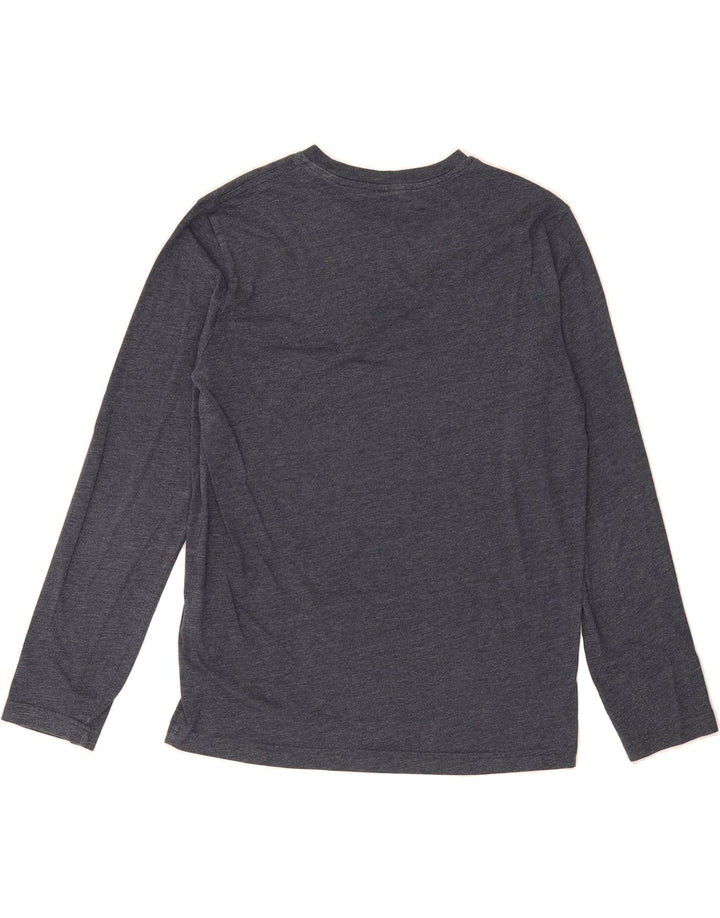 CHAMPION Mens Graphic Top Long Sleeve Small Navy Blue Cotton Vintage Champion and Second-Hand Champion from Messina Hembry 