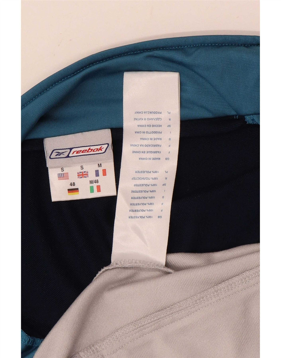 Jachetă de top pentru trening Reebok pentru bărbați, albă, mică