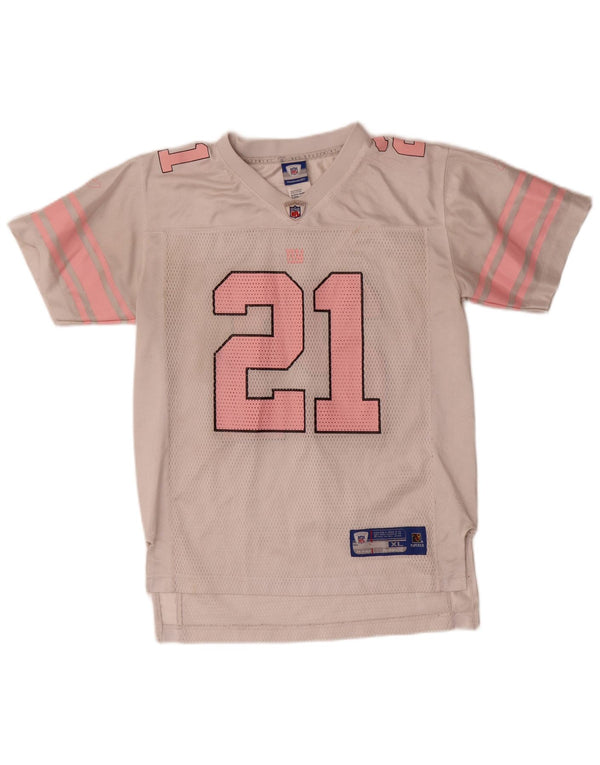 Tricou grafic NFL Reebok pentru băieți Top 14-15 ani XL, alb, bloc de culoare