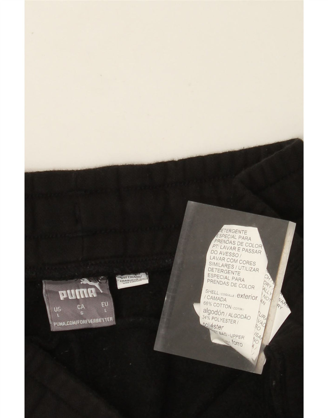 Pantaloni de trening PUMA pentru bărbați, mari, negru, bumbac