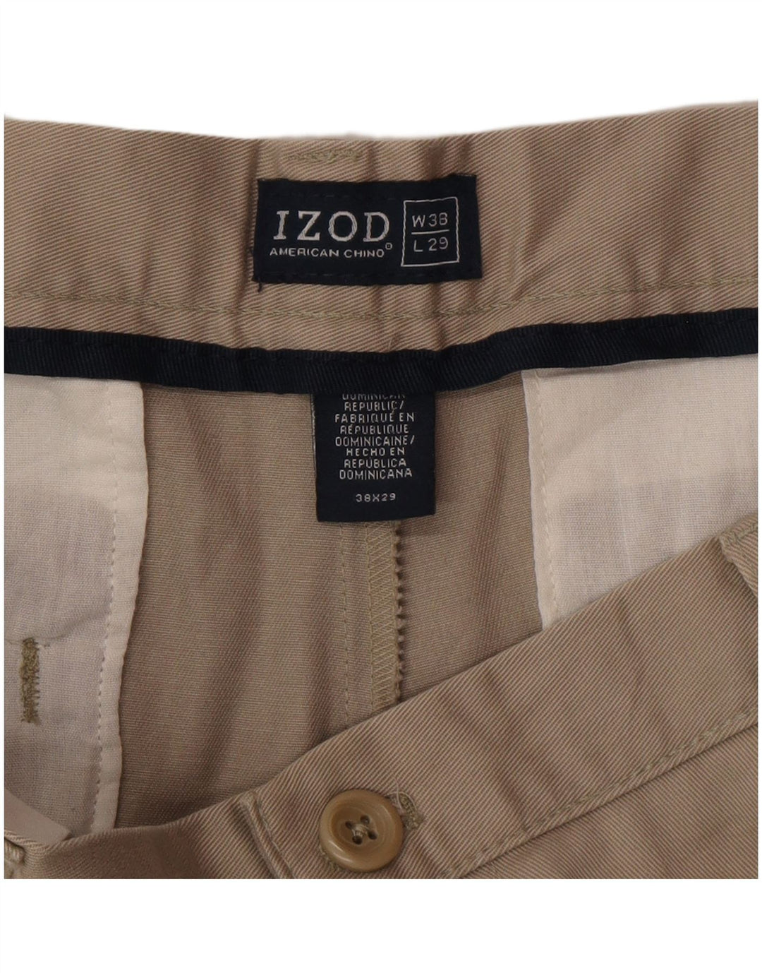 Pantaloni chino pentru bărbați Izod, L38 L25, gri bumbac