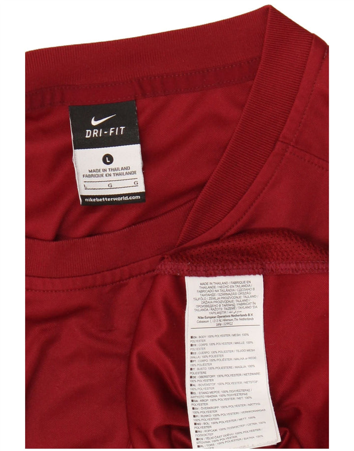 Tricou Nike Dri Fit pentru bărbați Top mare din poliester maro