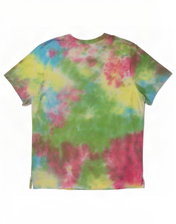 Fila Womens T-Shirt Top UK 12 Medium Multicoloured Tie Dye