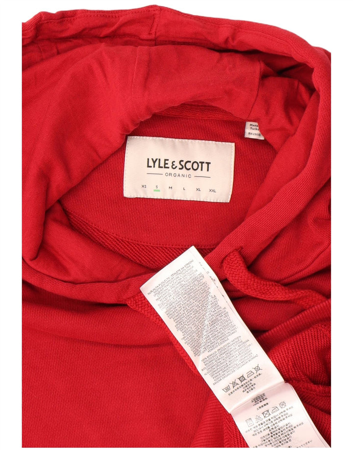 Pulover Lyle & Scott pentru bărbați, bumbac roșu mic