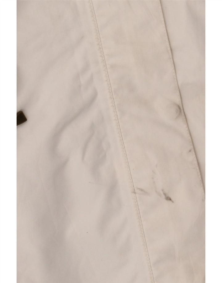 Jachetă de ploaie cu glugă pentru femei Helly Hansen UK 16 Poliester alb mare