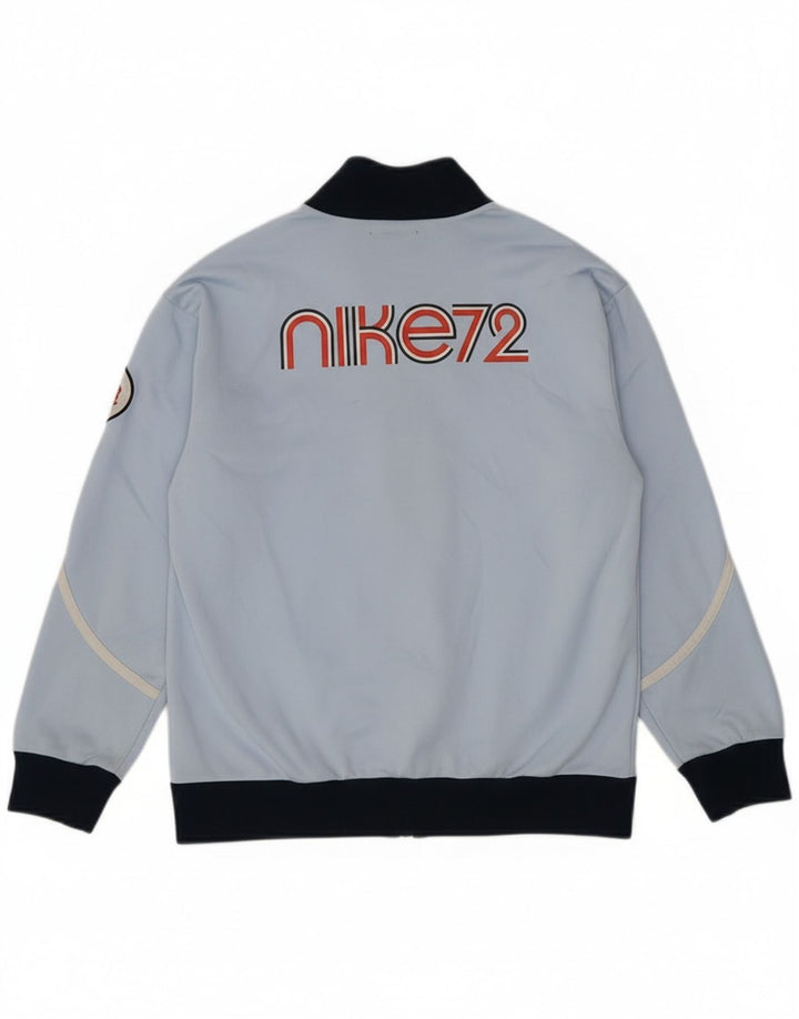 Jachetă de top pentru trening grafic Nike pentru fete 10-11 ani, albastru mediu, color block