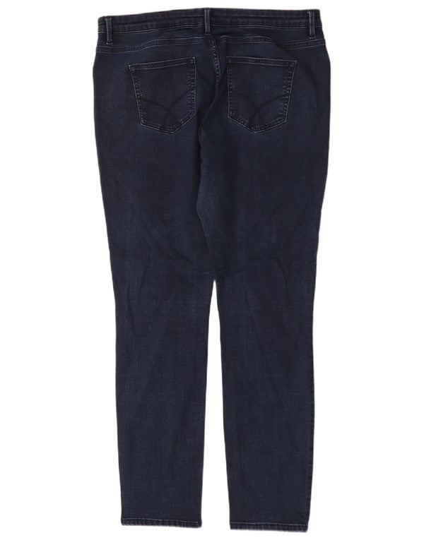 Crew Clothing Womens Skinny Jeans UK 18 XL W36 L30 Navy Blue Cotton
