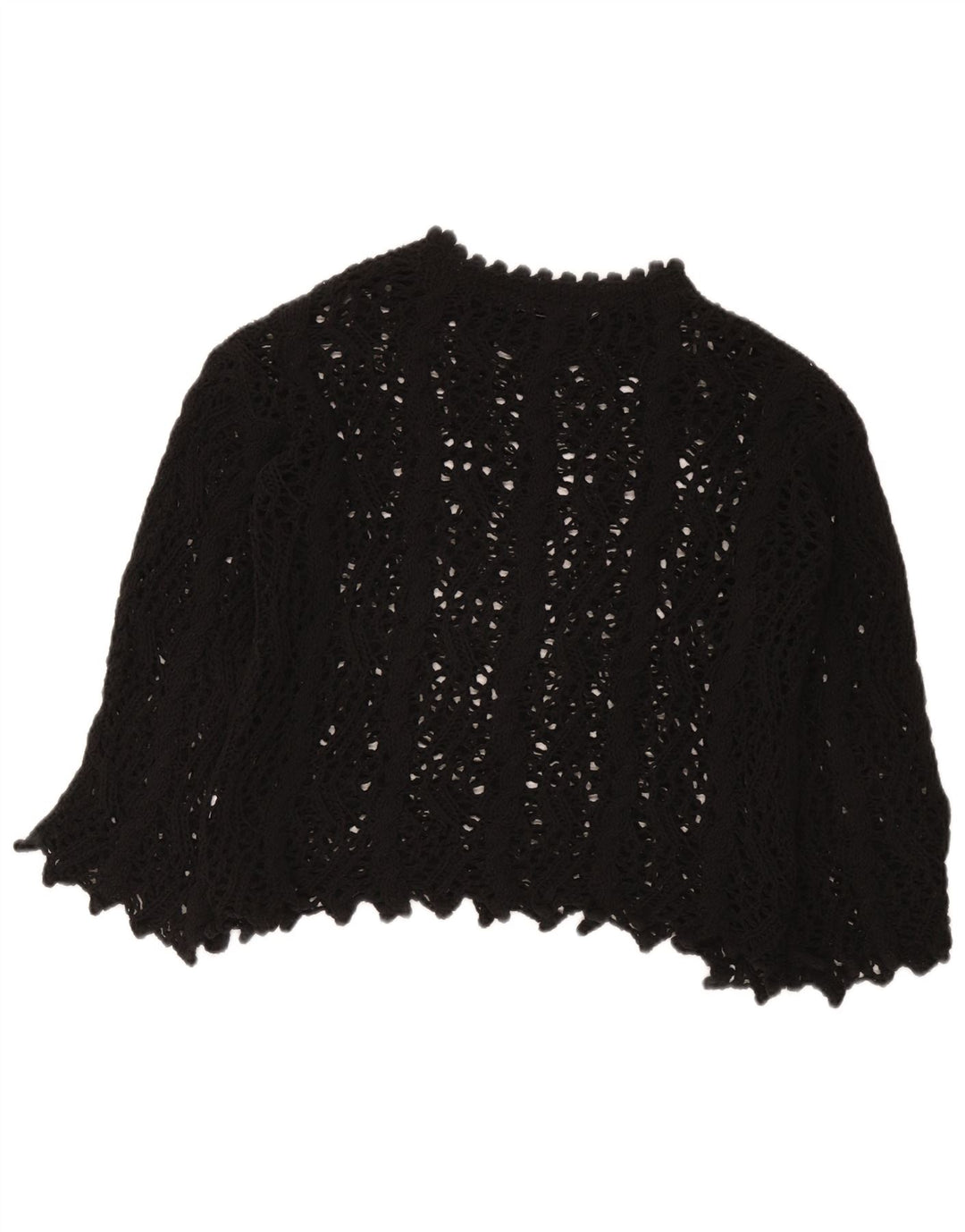 Bluză din croșetat Zara pentru femei UK 10 Small Black