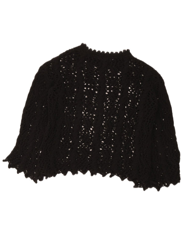 Bluză din croșetat Zara pentru femei UK 10 Small Black