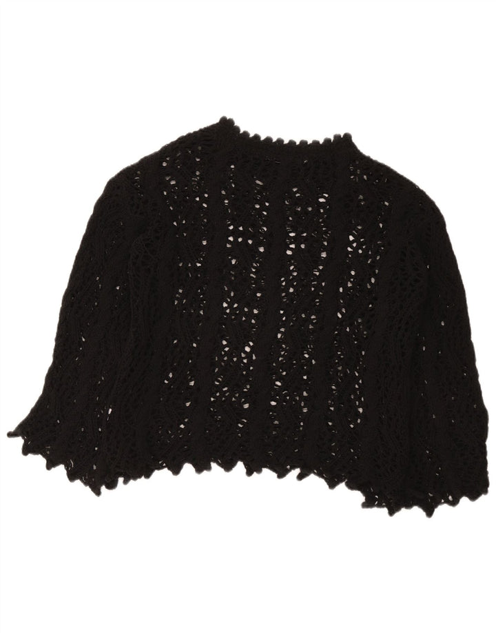 Bluză din croșetat Zara pentru femei UK 10 Small Black