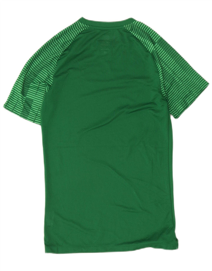 Tricou pentru bărbați Nike Dri Fit Slim Top mic poliester cu dungi verzi