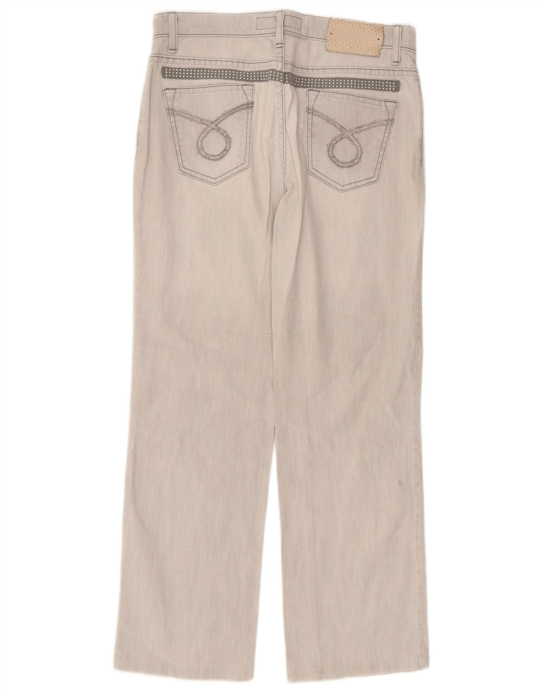 Blugi drepti pentru femei Trussardi W30 L27 bumbac gri