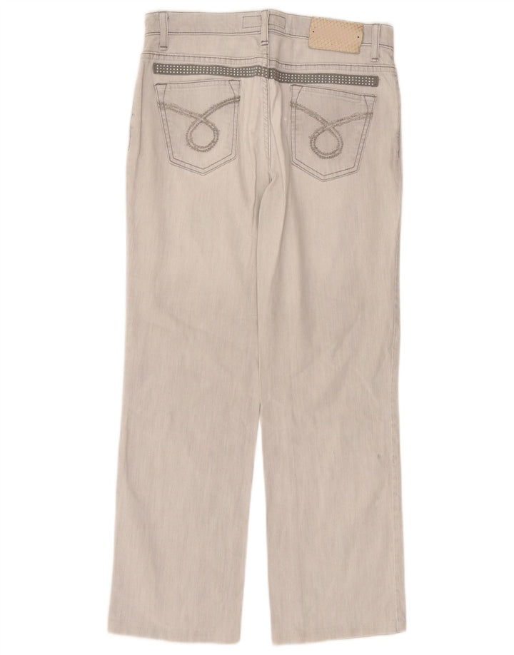 Blugi drepti pentru femei Trussardi W30 L27 bumbac gri