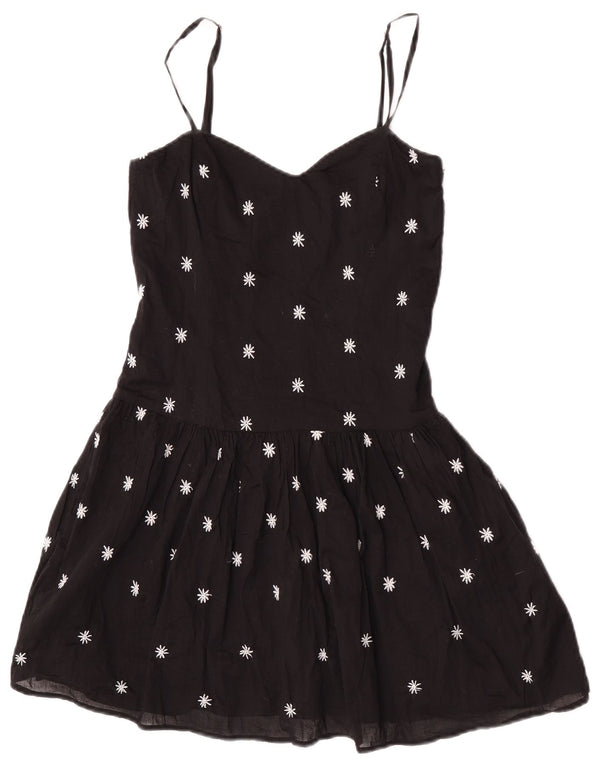 Rochie de soare pentru femei Zara UK 8 Mic Negru Floral
