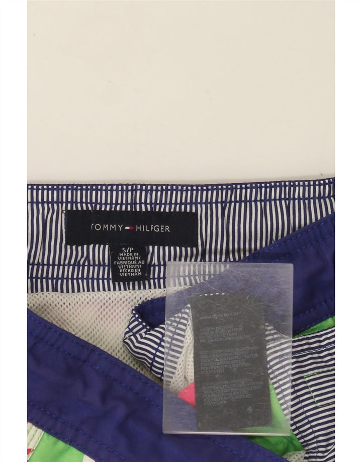 TOMMY HILFIGER Pantaloni scurți de înot pentru bărbați Poliester floral mic, verde