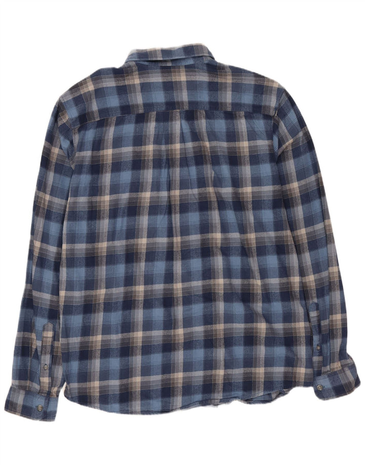 Cămașă de flanel pentru bărbați EDDIE BAUER, mare, albastru, din bumbac
