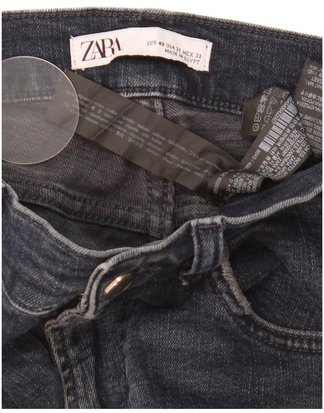 Blugi pentru bărbați Zara Slim EU 40 Medium W31 L28 Bleumarin Bumbac