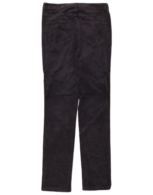 Pantaloni din velur pentru femei Marks & Spencer UK 12 Medium W30 L33 Bleumarin