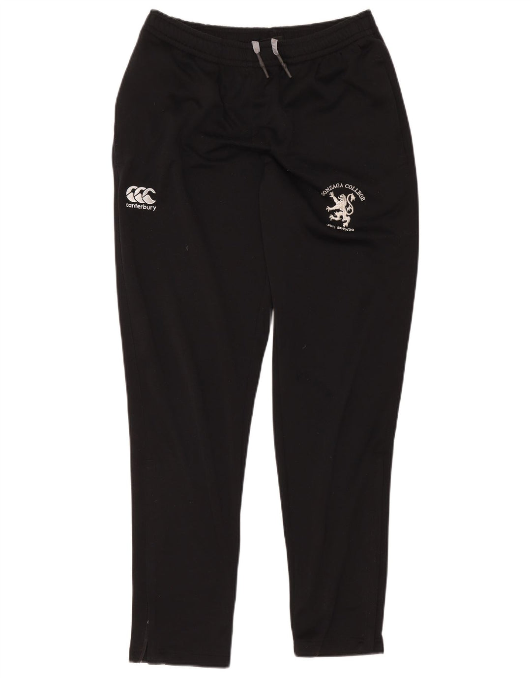 Pantaloni de trening grafic Canterbury pentru bărbați, poliester mediu negru
