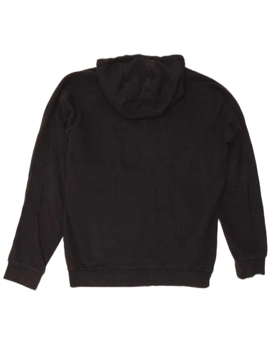 Pulover cu glugă cu grafic pentru bărbați Adidas, bumbac mediu negru