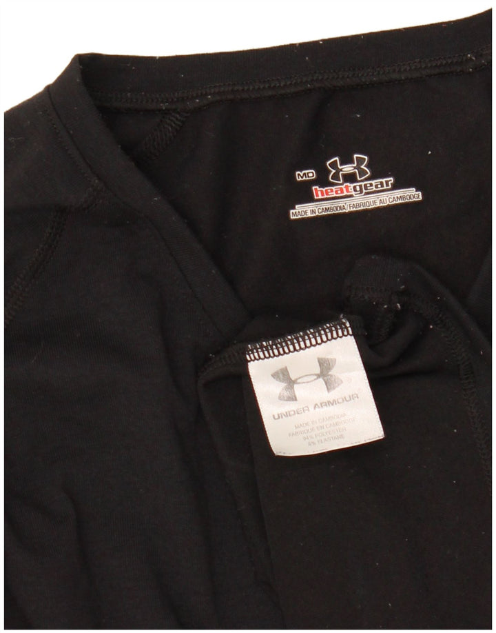 Top pentru femei Under Armour cu mânecă lungă UK 12 Medium Black Poliester