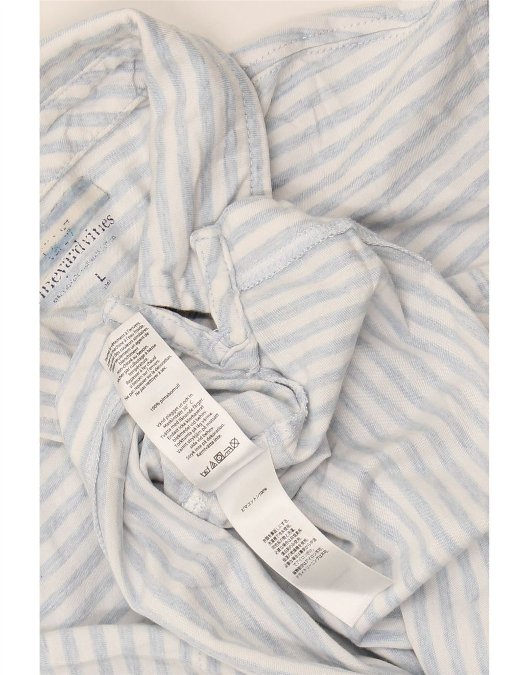 VINEYARD VINES Tricou Polo Băieți 15-16 Ani Mare Bumbac cu dungi albe