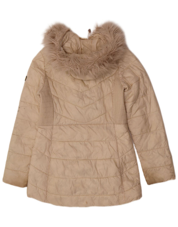 Palton căptușit cu glugă pentru femei Barbour UK 10 Mic, bej, poliamidă