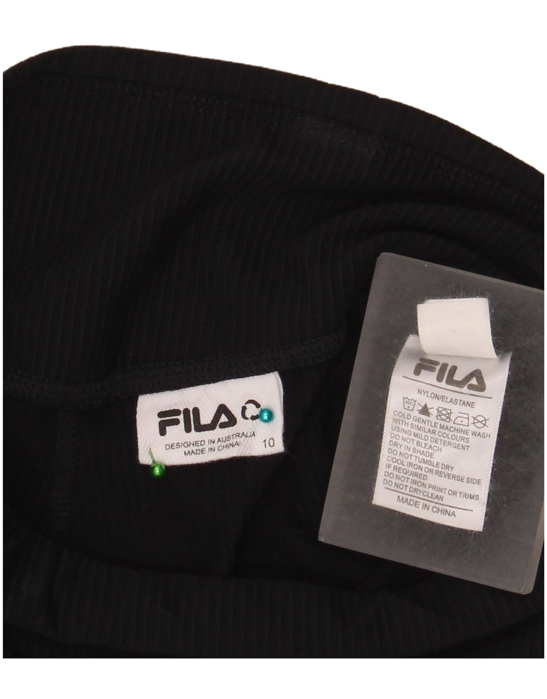 Pantaloni de trening Fila pentru femei UK 10 Small Black Nylon