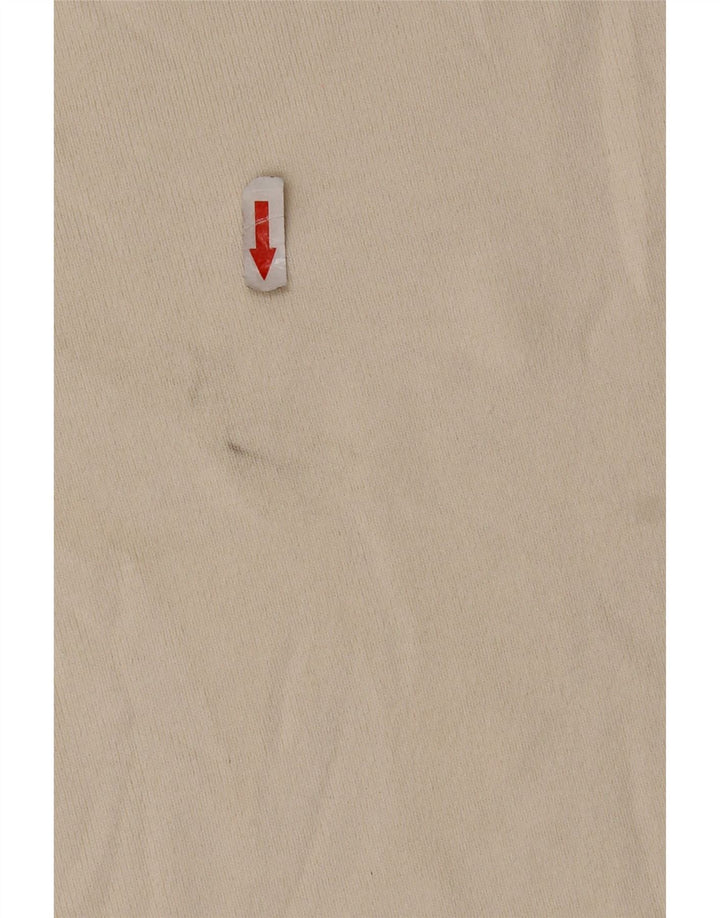 Tricou supradimensionat pentru femei Zara UK 14 Medium Off White Viscose