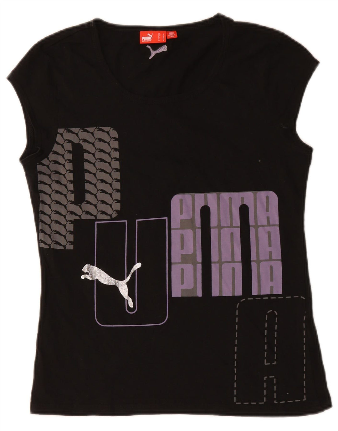 Tricou grafic Puma pentru femei Top UK 14 Large Black