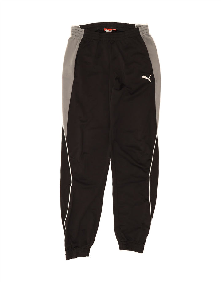 PUMA Mens Tracksuit Trousers Joggers Medium  Black Colourblock Vintage Puma and Second-Hand Puma from Messina Hembry 