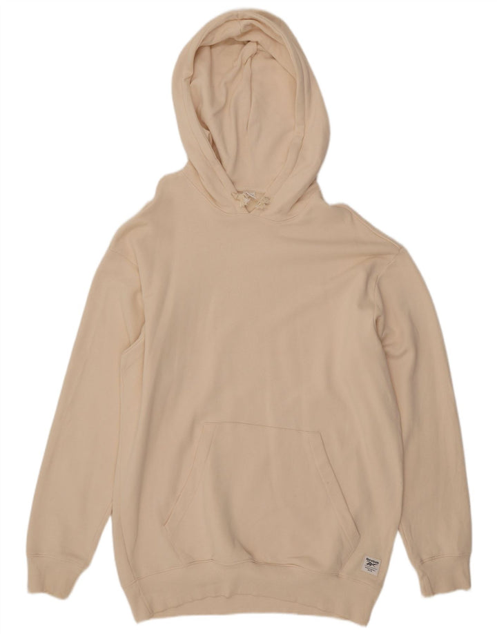 Pulover supradimensionat pentru femei REEBOK UK 16, mare bumbac alb