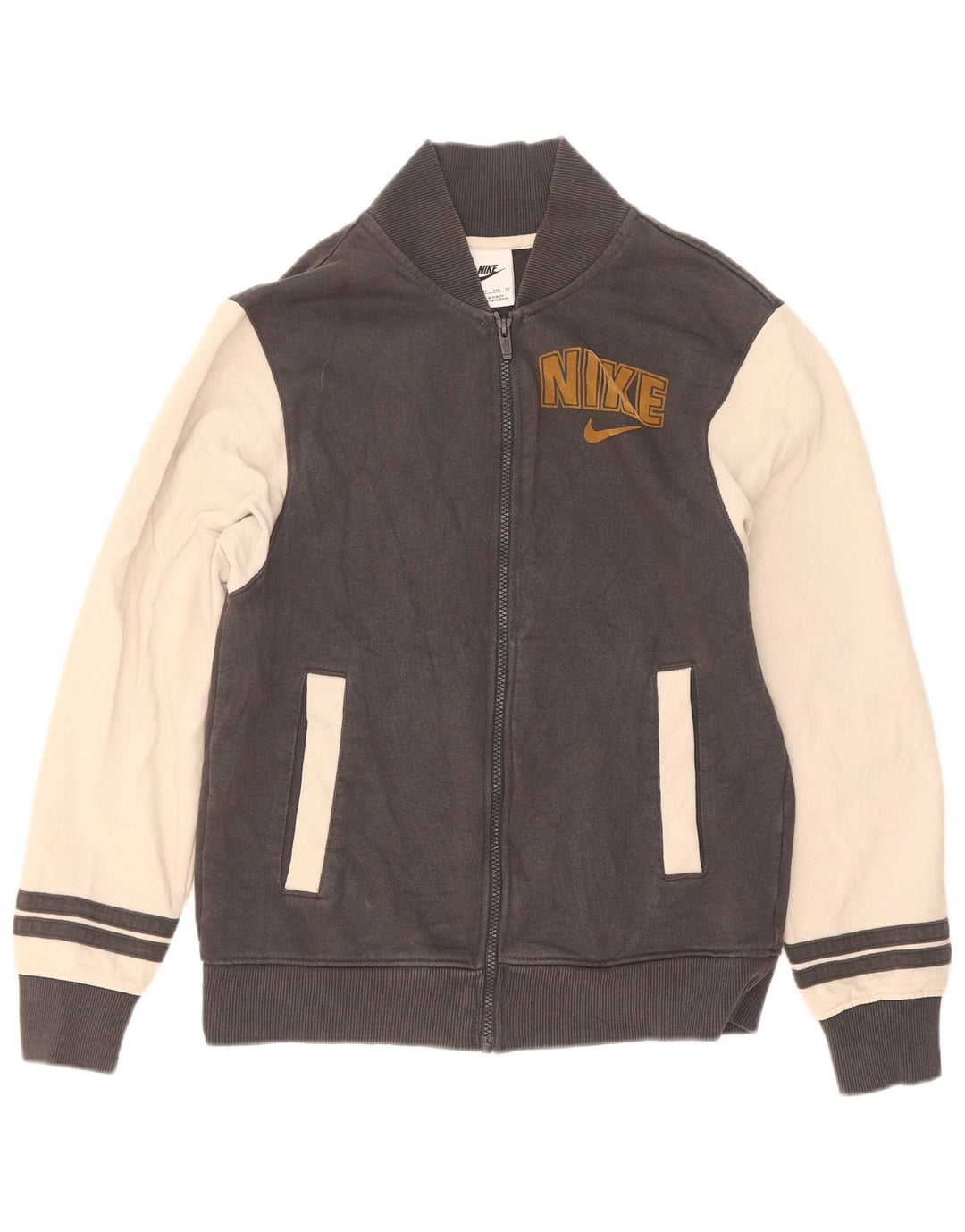 Jachetă de top pentru trening grafic pentru bărbați Nike XS, bumbac color bloc, gri