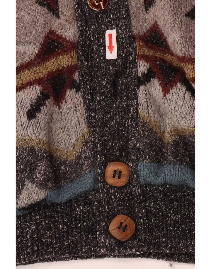Jachetă Bomber tricotată pentru bărbați Darwin IT 54 2XL Gri Geometric Acrilic
