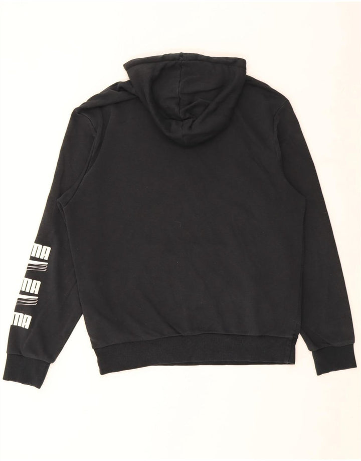 Pulover pentru bărbați Puma Graphic Hoodie, bumbac mediu negru