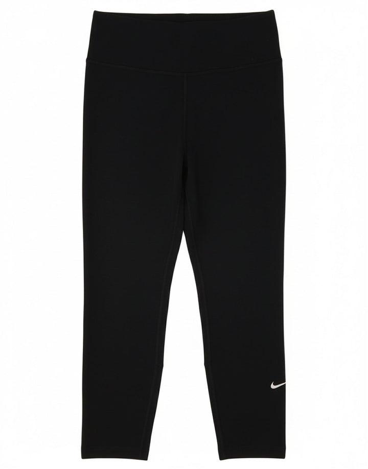 Leggings capri Nike Dri Fit pentru femei UK 8 Small Black