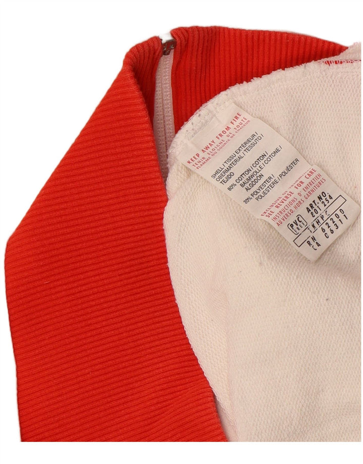 Jachetă de top cu trening grafic PUMA pentru femei UK 16, mare, alb, bloc de culoare