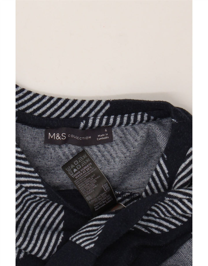 MARKS & SPENCER Pulover pentru femei cu decolteu triplu UK 6 Mic Bleumarin