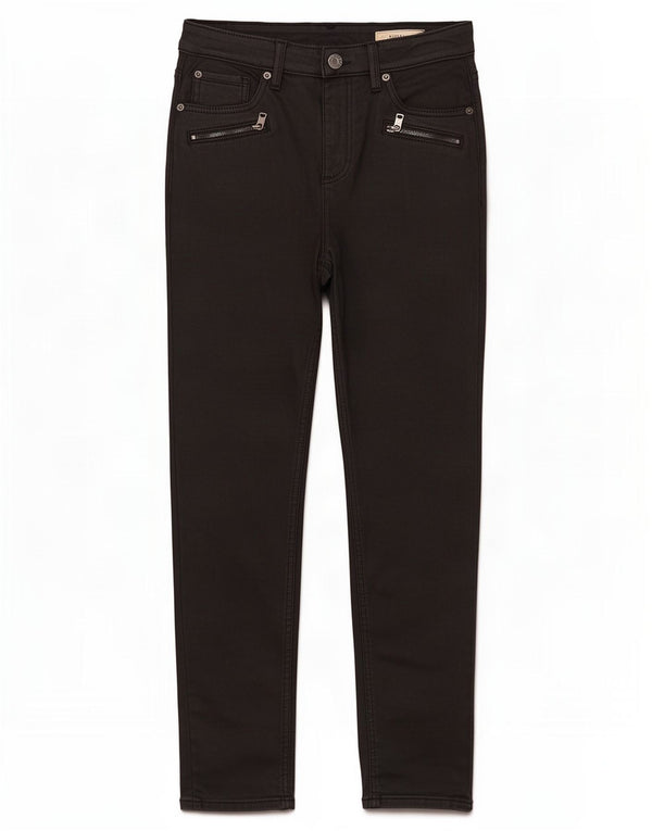 Marks & Spencer Womens Crop Skinny Jeans UK 12 Medium W28 L25 Black Viscose