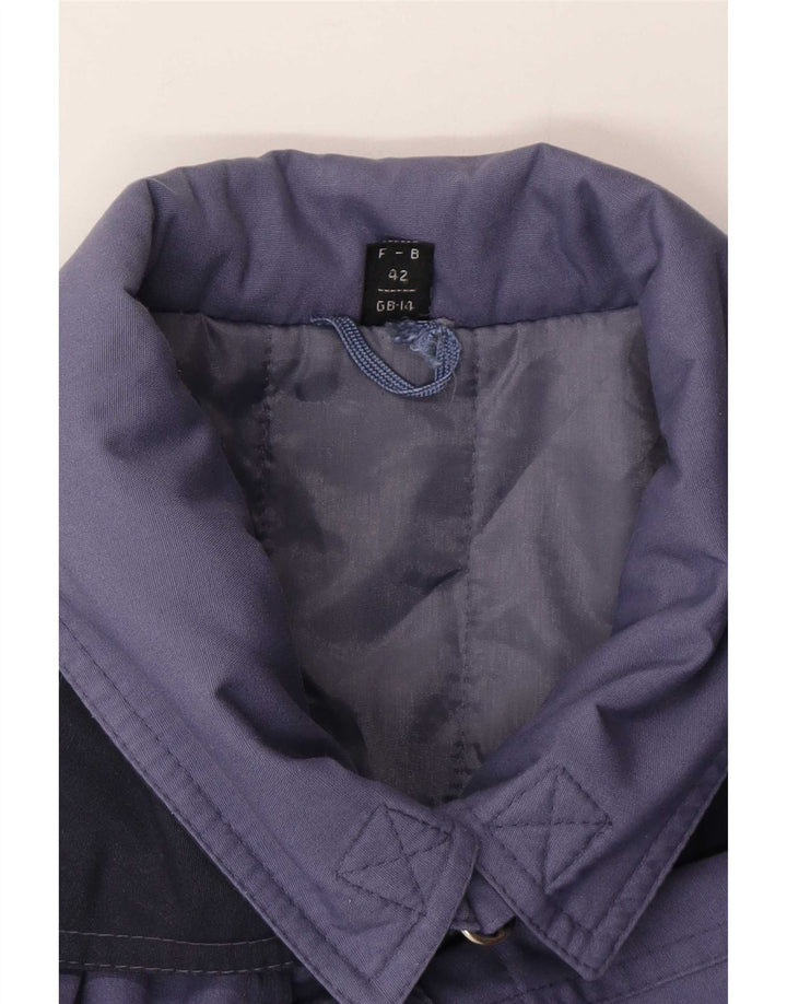 Pardesiu supradimensionat Vintage pentru femei UK 14 Large Blue