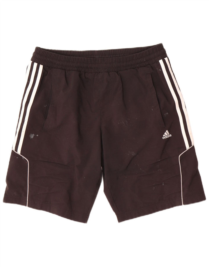 Pantaloni scurți sport adidas Climalite pentru bărbați, poliester negru mic