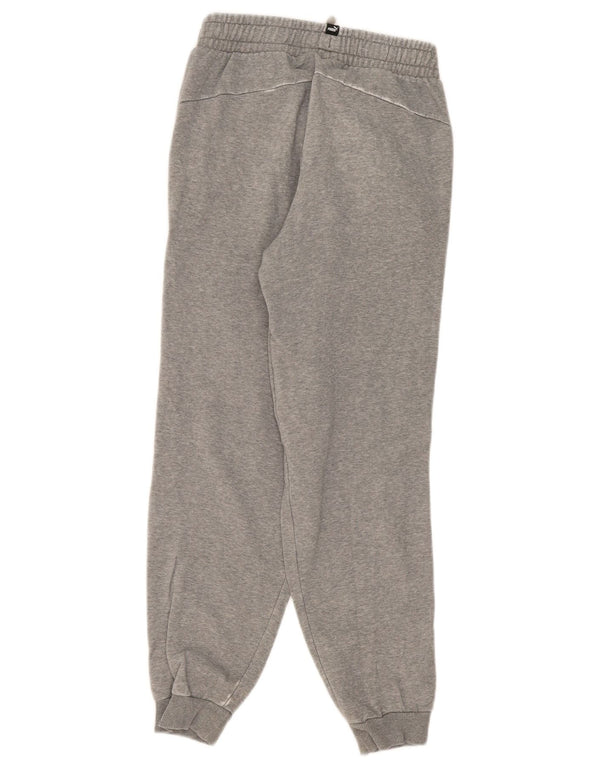 Pantaloni de trening Puma pentru băieți Pantaloni de jogging 13-14 ani, bumbac cu pete gri