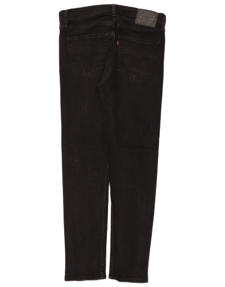 Blugi conici pentru bărbați Levi's 512 Slim Tapered W34 L32 Black