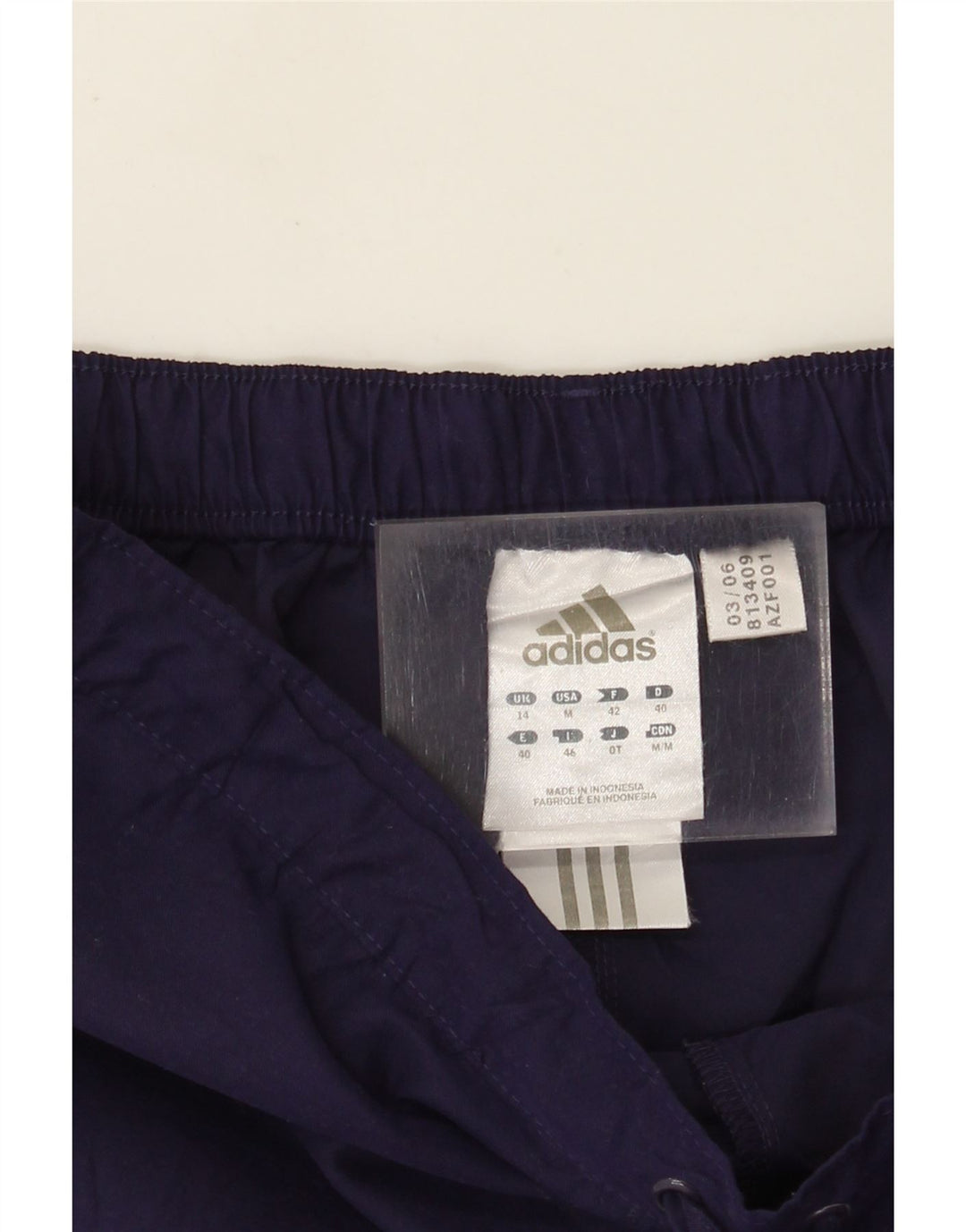Pantaloni de trening Capri Adidas pentru femei UK 14 Poliester violet mediu