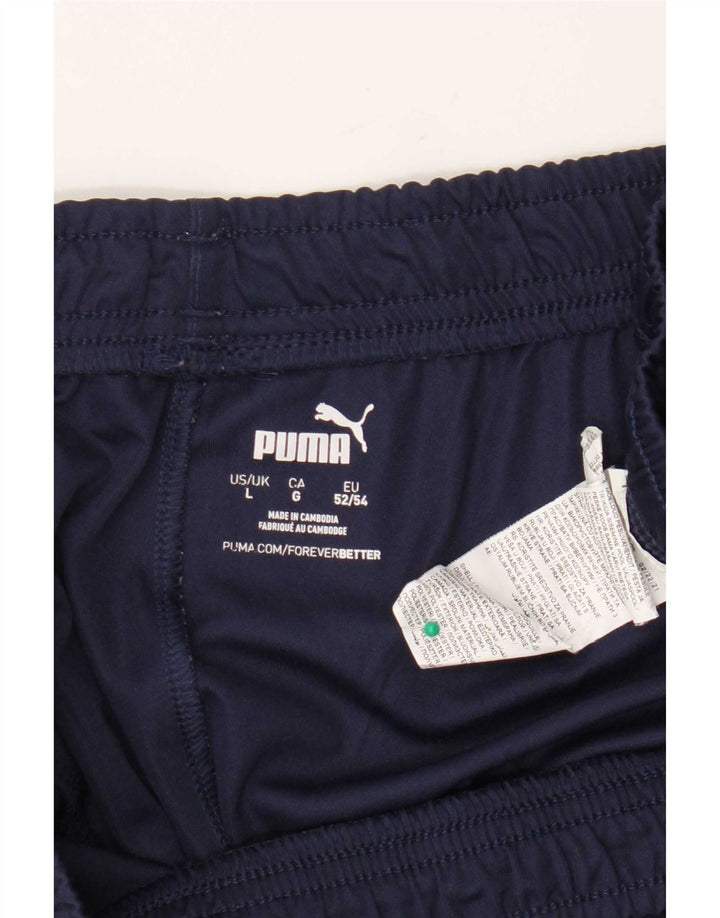 Pantaloni scurți sport Puma pentru bărbați, mari, albastru, poliester