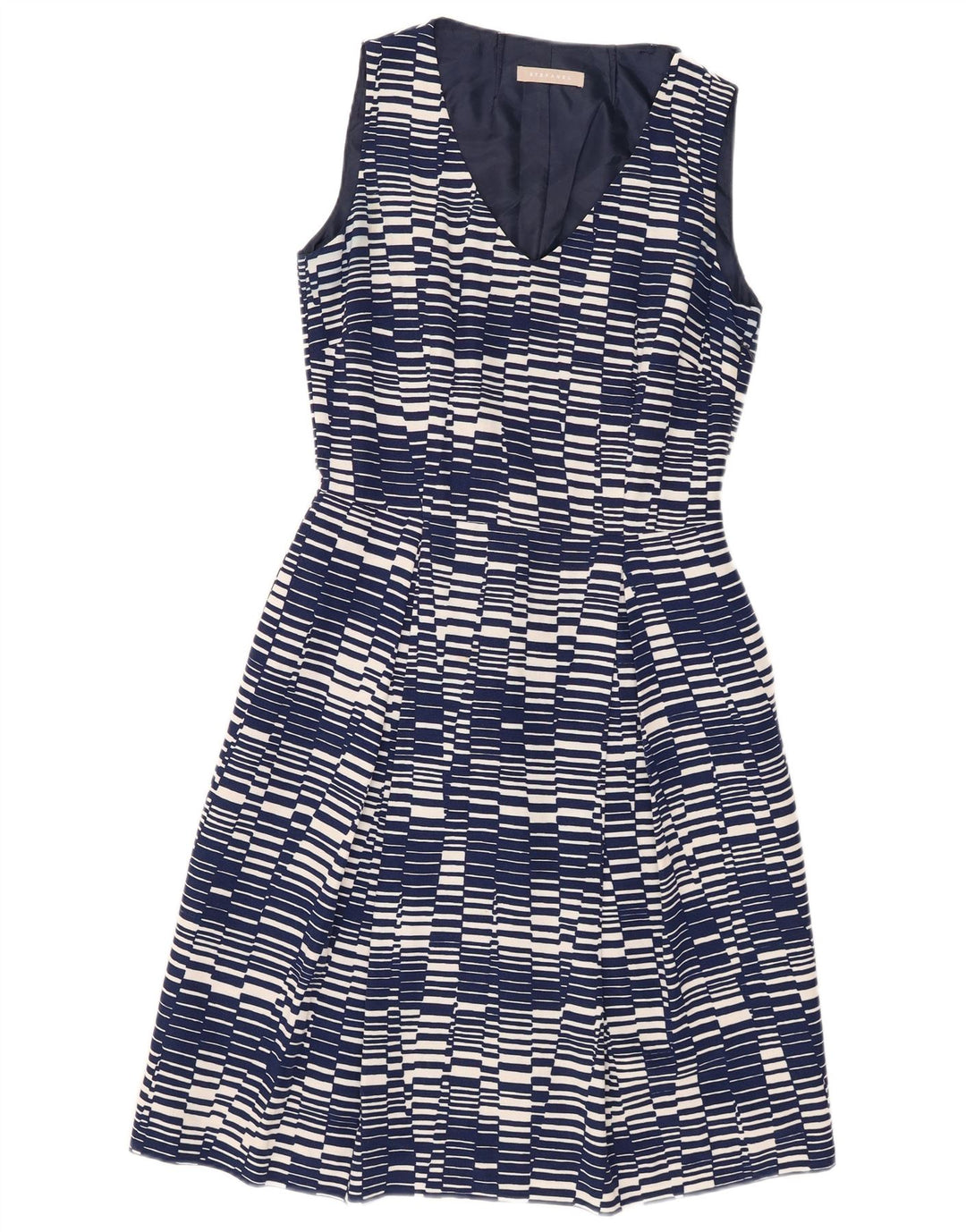 Rochie teacă fără mâneci pentru femei Stefanel EU 38 Mediu Bleumarin Geometric