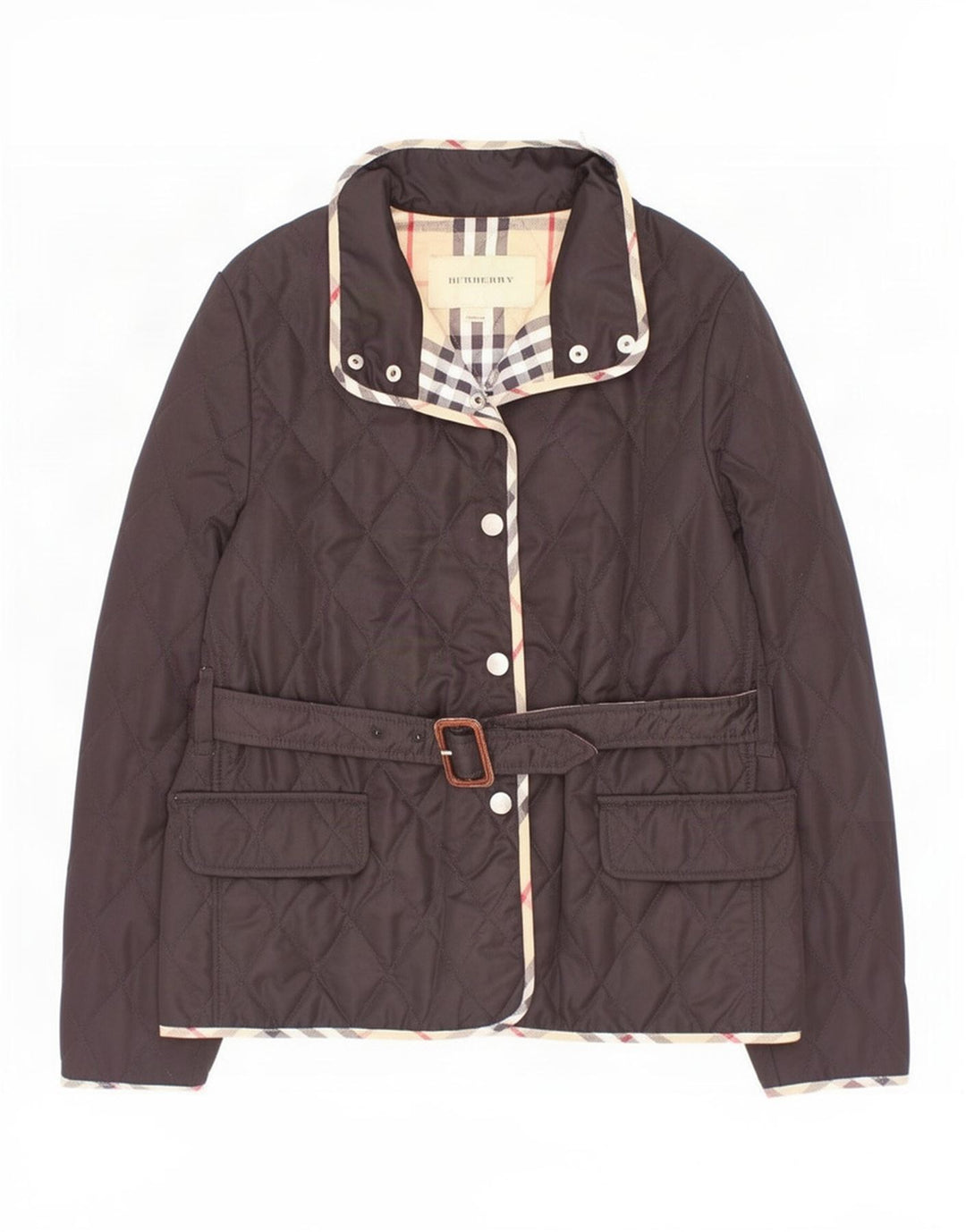 Jachetă matlasată Burberry pentru fete 11-12 ani poliester negru