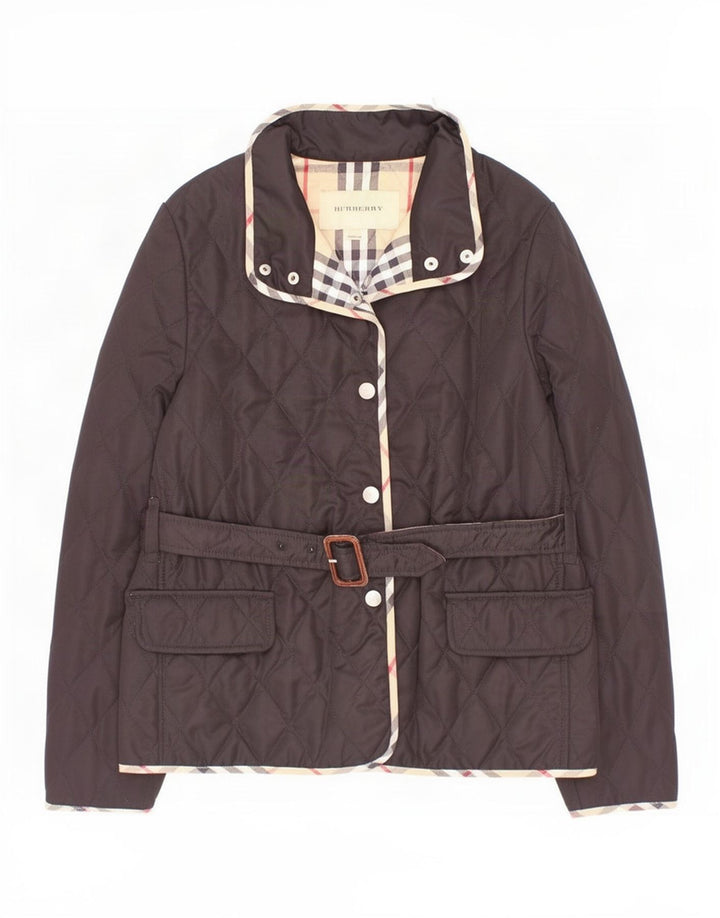 Jachetă matlasată Burberry pentru fete 11-12 ani poliester negru