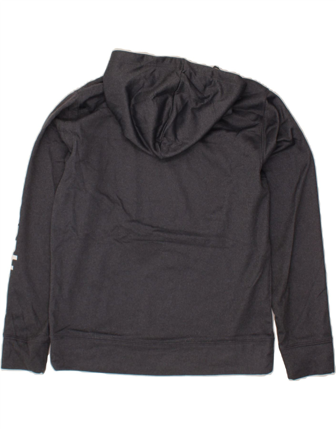 REEBOK Mens Graphic Hoodie Jumper Medium Grey Polyester Vintage Reebok and Second-Hand Reebok from Messina Hembry 