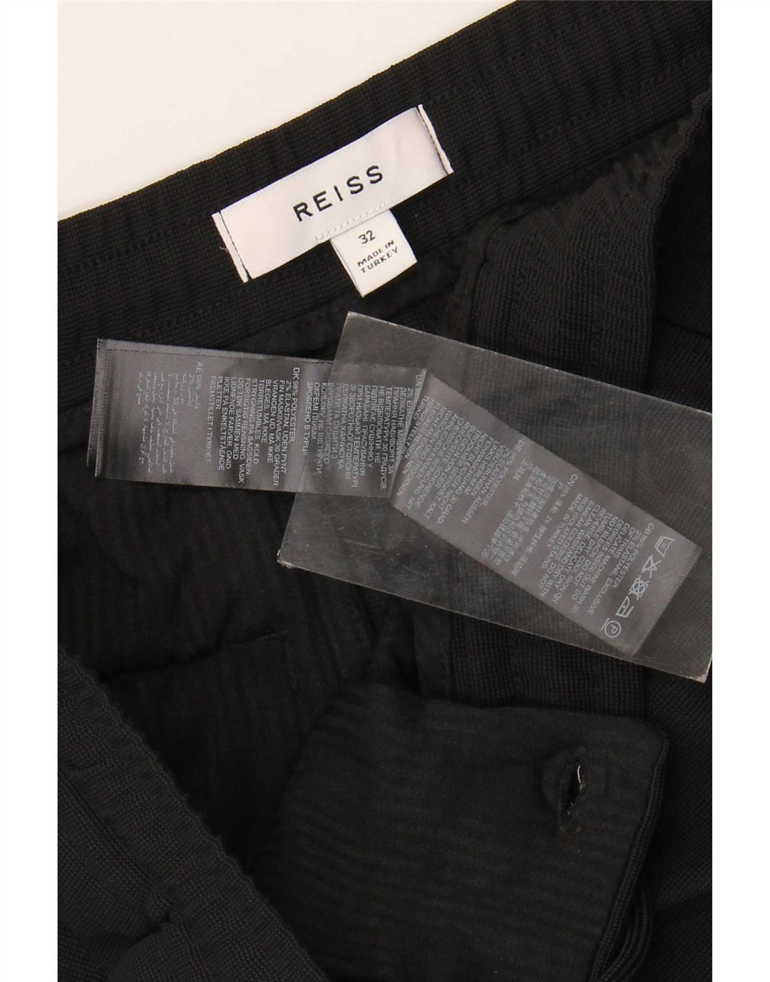 Pantaloni scurți chino pentru bărbați Reiss W32 Poliester mediu negru